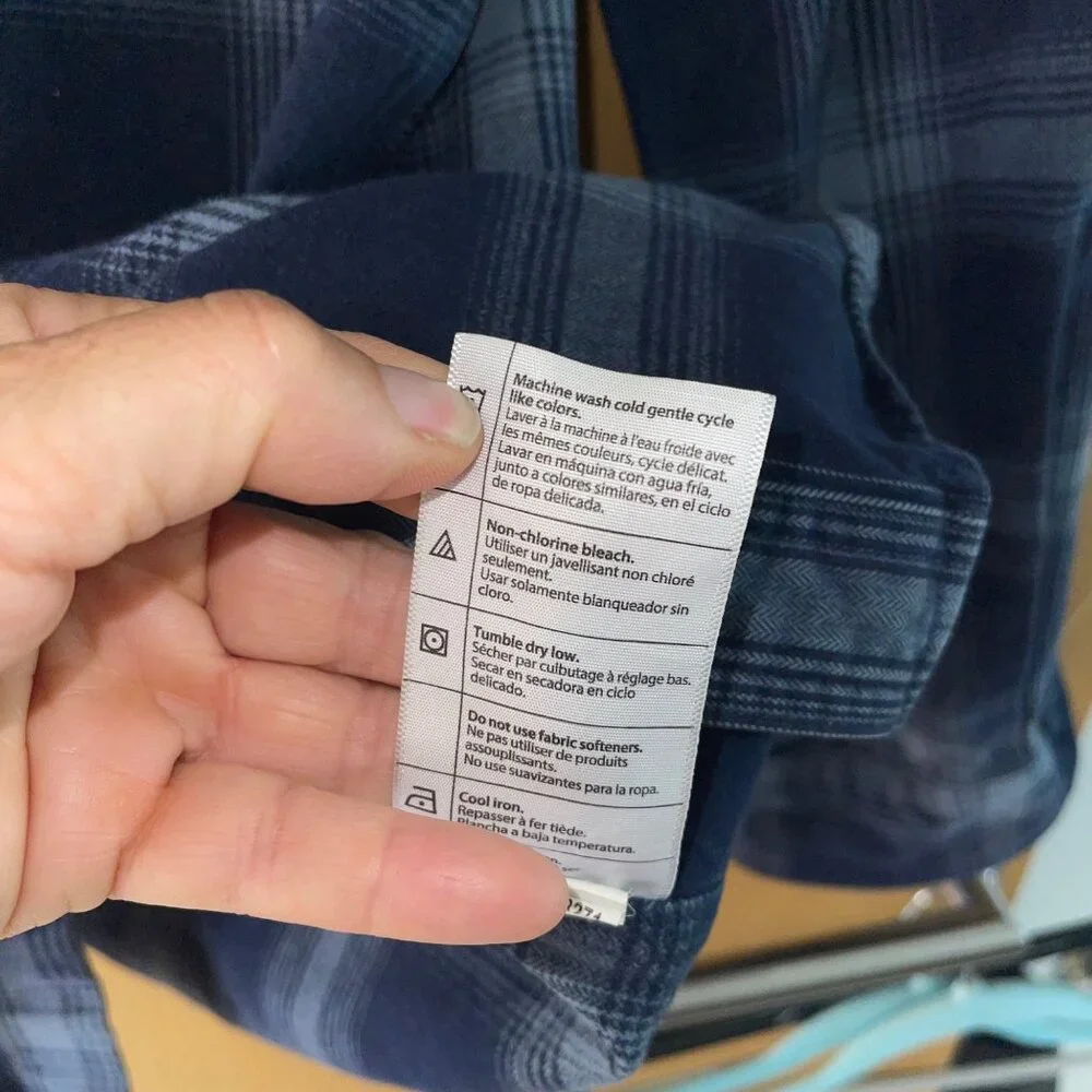 Carhartt Mens Shirt Size Small Blue Original Fit Long Sleeve Button Down - Picture 6 of 9